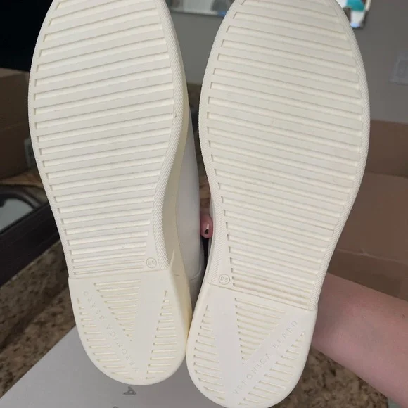 Veronica Beard Beige and Gold Athletic Shoes - Picture 5 of 9